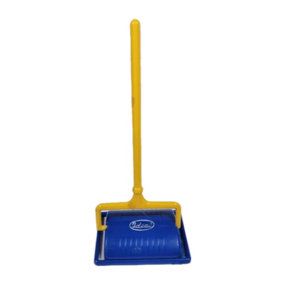 ideal Other - Vintage Ideal Dollhouse Carpet Sweeper Yellow & Blue